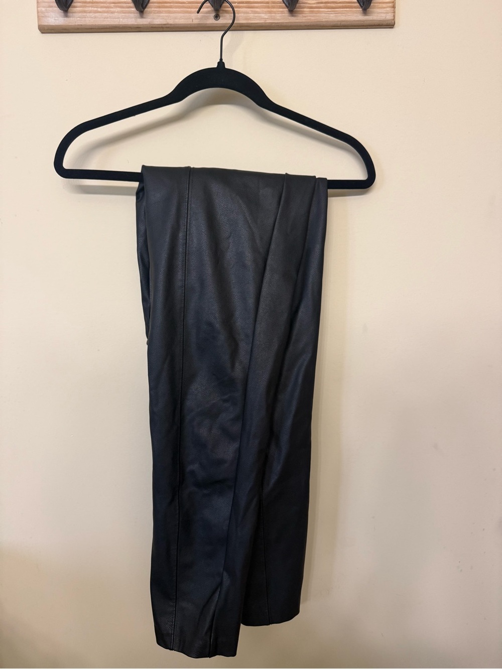 Old Navy Black Faux Leather Dress Pants